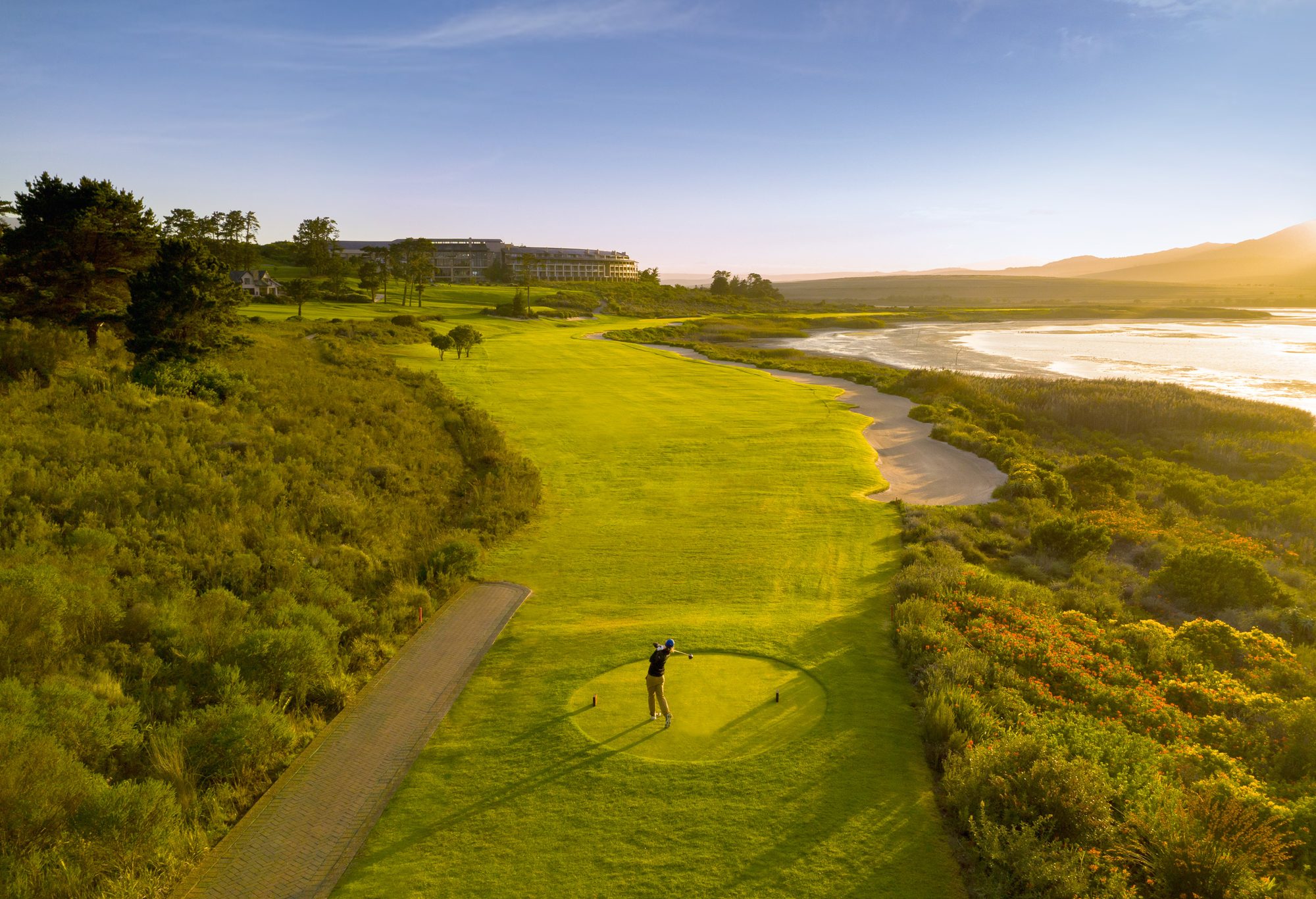 The practice green